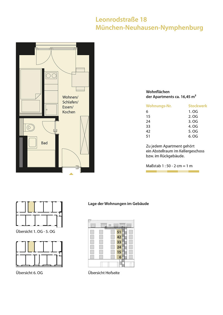 Leonovum - Apartments - Rotkreuzplatz (München-Neuhausen) - Erstbezug – Leonrodstrasse 18, 80634 München(Neuhausen) – Vorschaubild 6