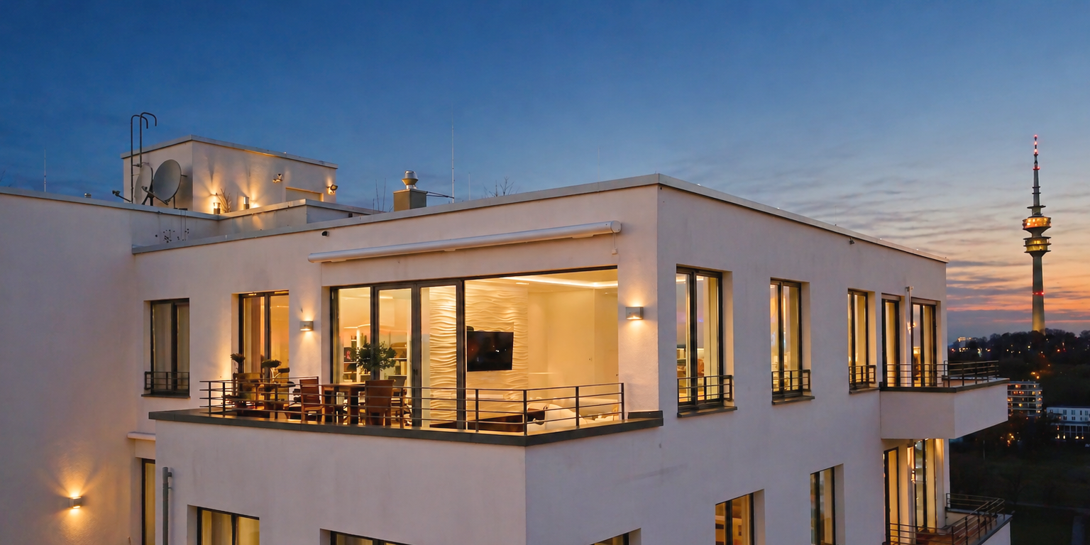 Einmalige CHANCE: Munich's Penthouse No.1 - Wohnen mit Münchens bekanntestem Panorama – München(Schwabing) – Vorschaubild 10