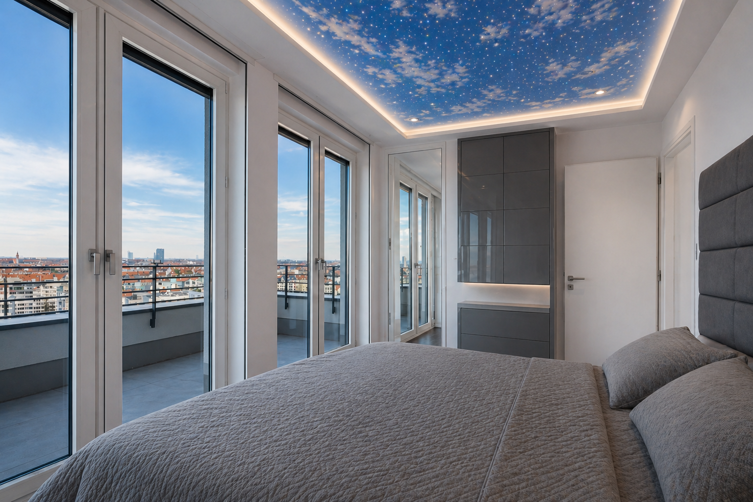Einmalige CHANCE: Munich's Penthouse No.1 - Wohnen mit Münchens bekanntestem Panorama – München(Schwabing) – Vorschaubild 17