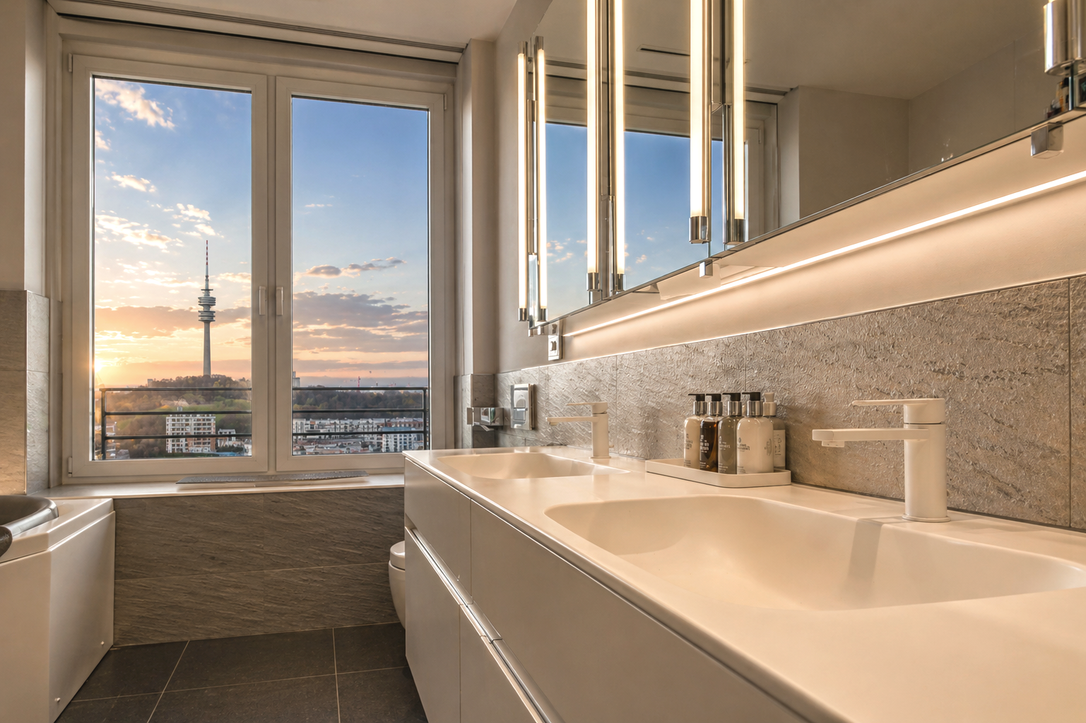 Einmalige CHANCE: Munich's Penthouse No.1 - Wohnen mit Münchens bekanntestem Panorama – München(Schwabing) – Vorschaubild 22