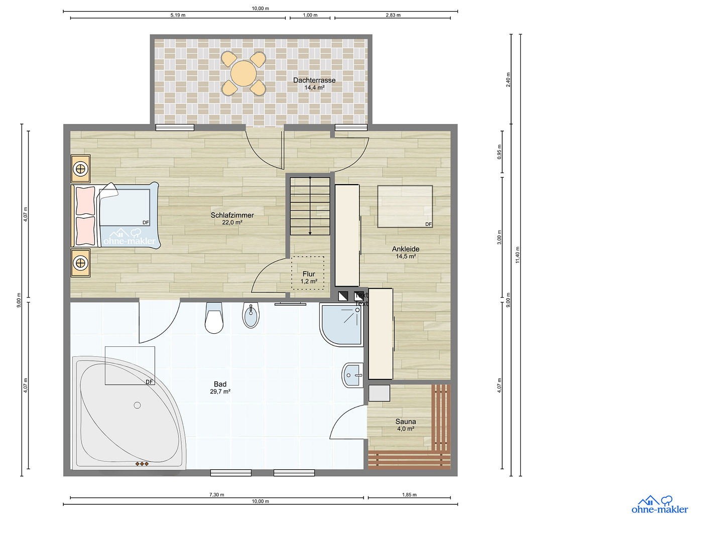 Provisionsfreies Einfamilienhaus – kernsaniert + Neubau-OG (2000), 800 m² Garten, Kamin, ruhige Lage – Berlin(Biesdorf) – Vorschaubild 38