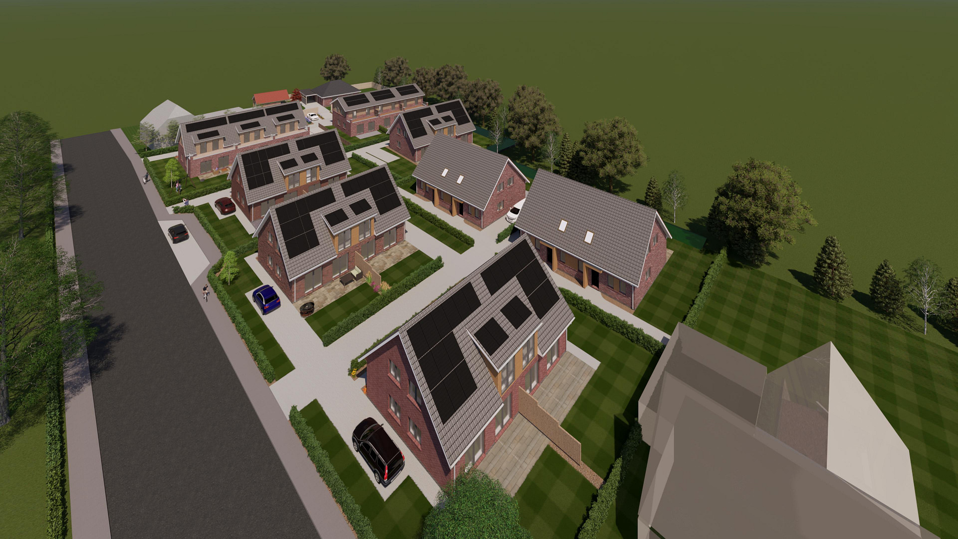 Schlüsselfertige Doppelhaushälfte in Holzrahmenbauweise – KfW40 QNG inkl. PV & Außenanlagen – Halsbeker Hauptstraße 7, 26655 Westerstede(Halsbek) – Vorschaubild 3