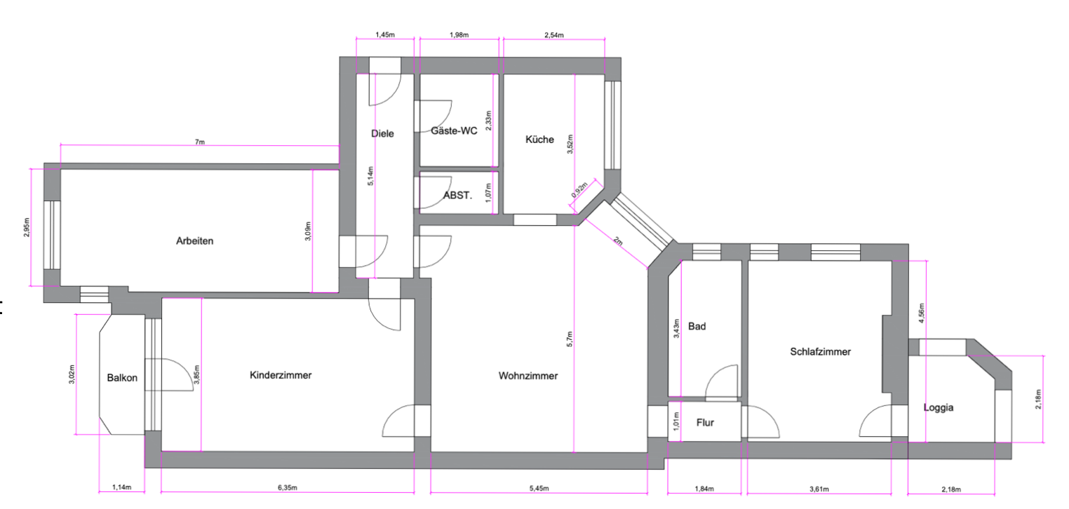 Traumhafte 4-Zimmer-Altbauwohnung am Treptower Park – Berlin(Plänterwald) – Vorschaubild 28