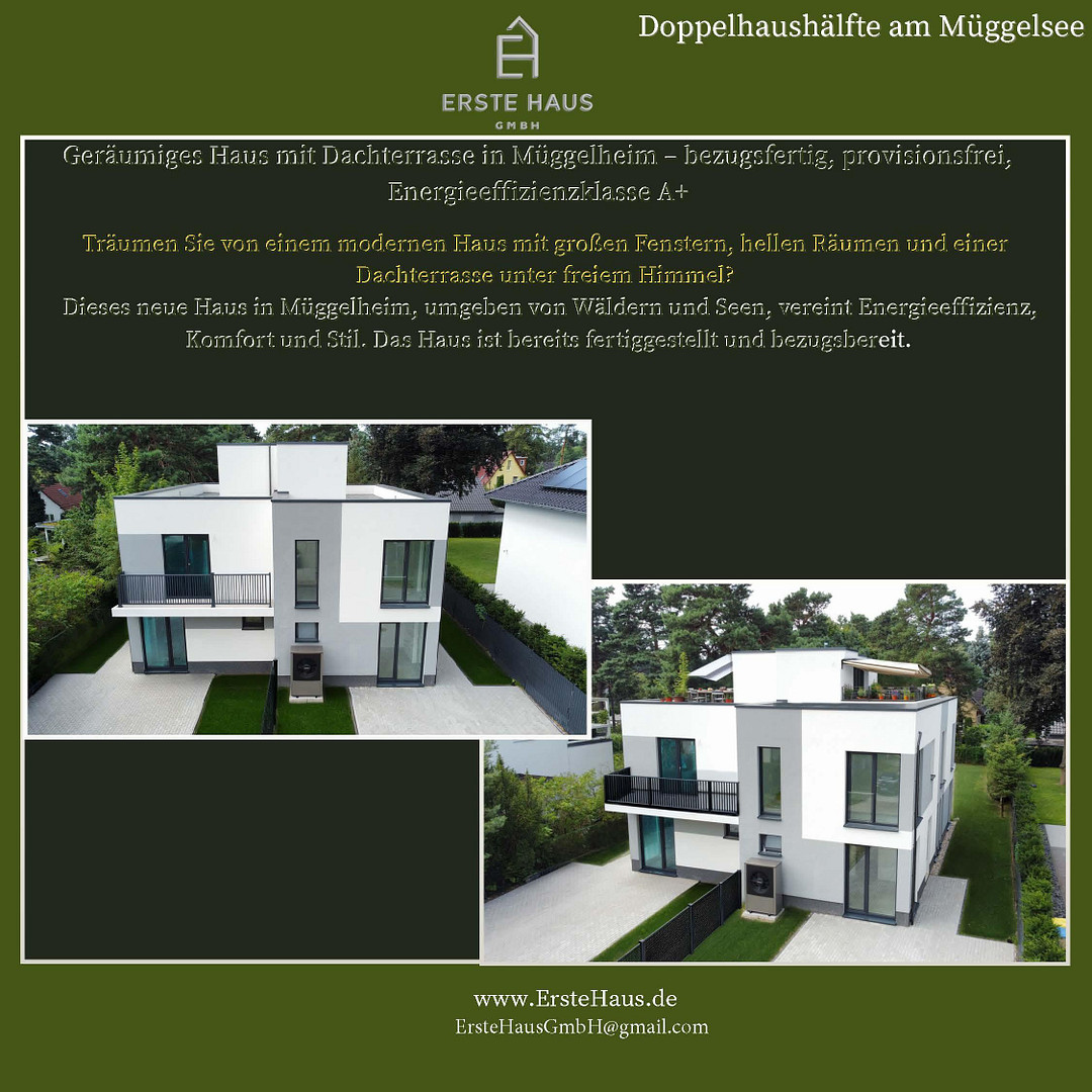 Doppelhaushälfte 150 m², 4 SZ, A+, Dachterrasse – provisionsfrei – Enkenbacher Weg 106, 12559 Berlin(Müggelheim) – Vorschaubild 2