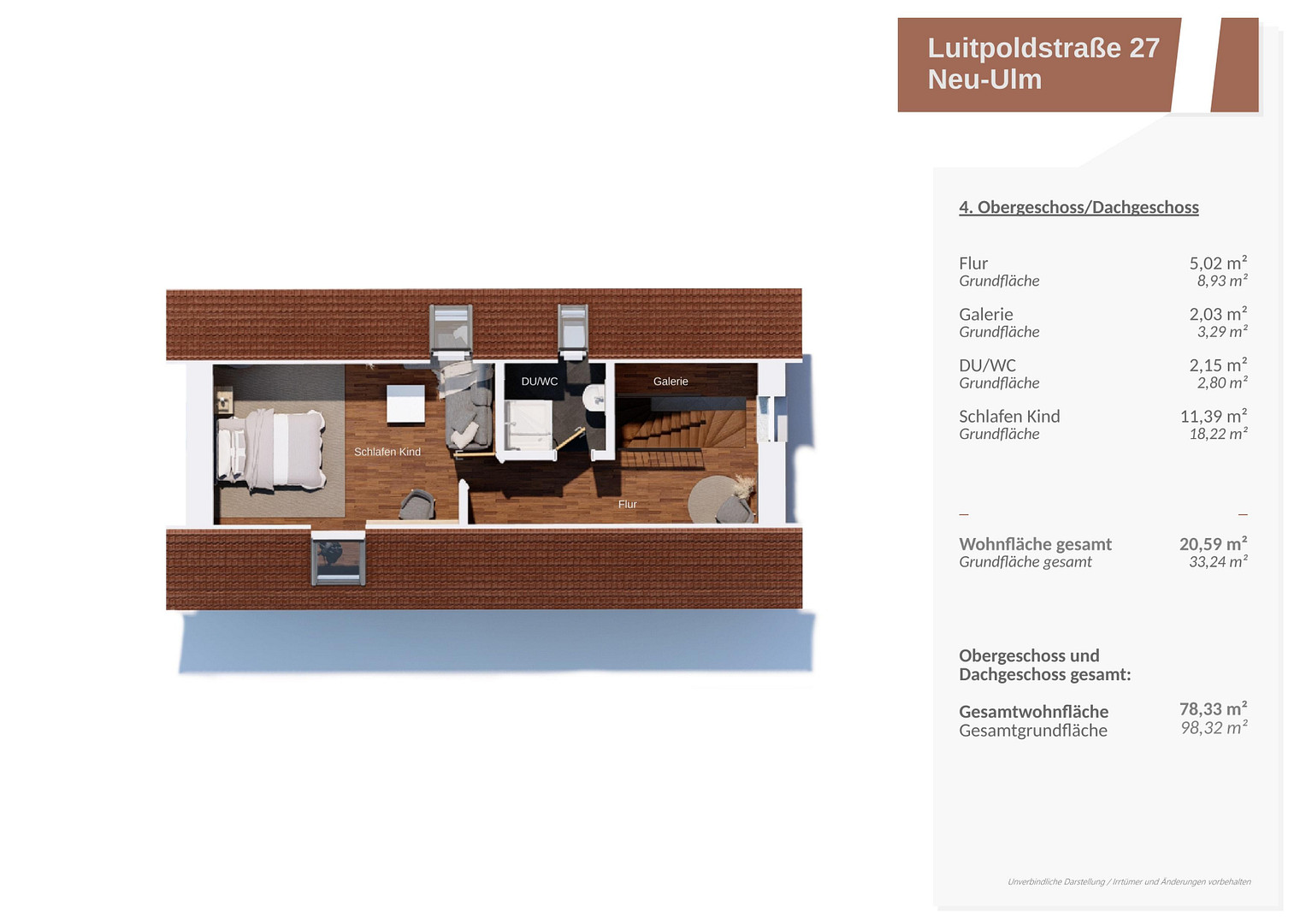Zentrale Maisonette Wohnung Neu Ulm – Luitpoldstr. 27, 89231 Neu-Ulm – Vorschaubild 15