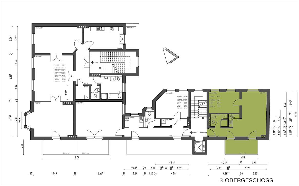 Studiowohnung auf der Elbinsel mit Balkon und Elbblick – Kleiner Stadtmarsch 9, 39114 Magdeburg – Vorschaubild 11