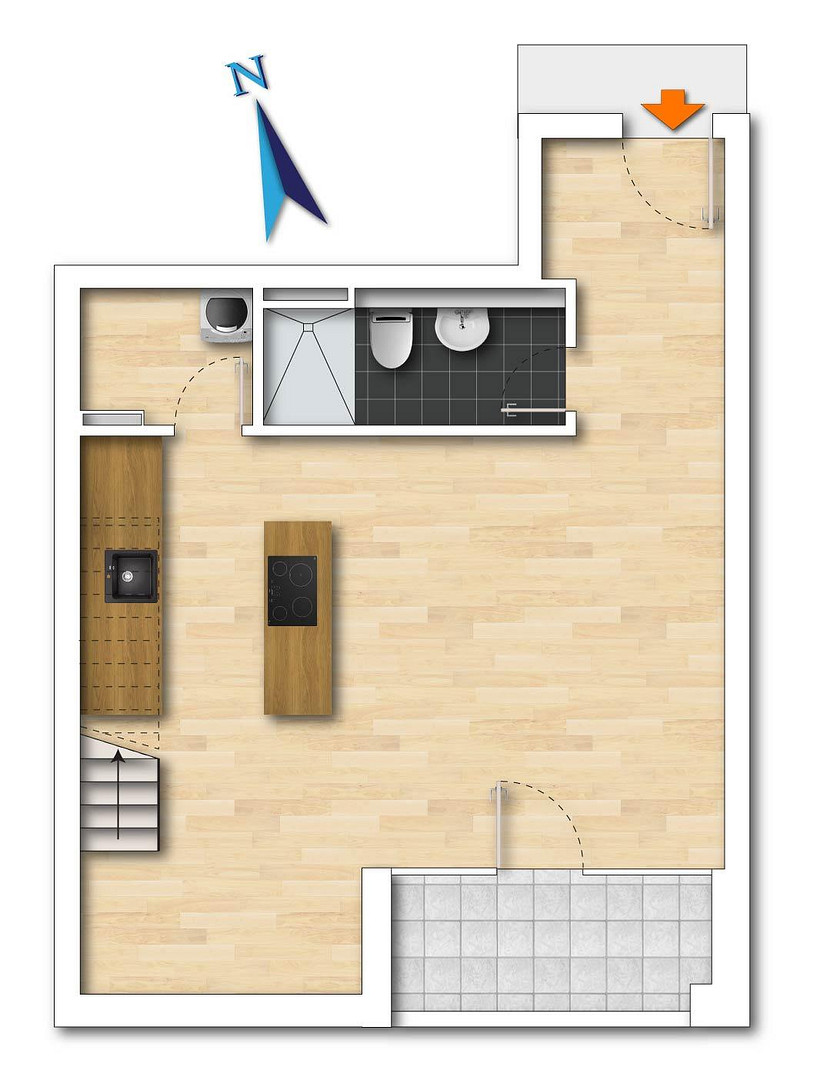 Wunderschöne und moderne 2-Zimmer-Wohnung in Laim – Ofener Str. 24, 80689 München(Laim) – Vorschaubild 9
