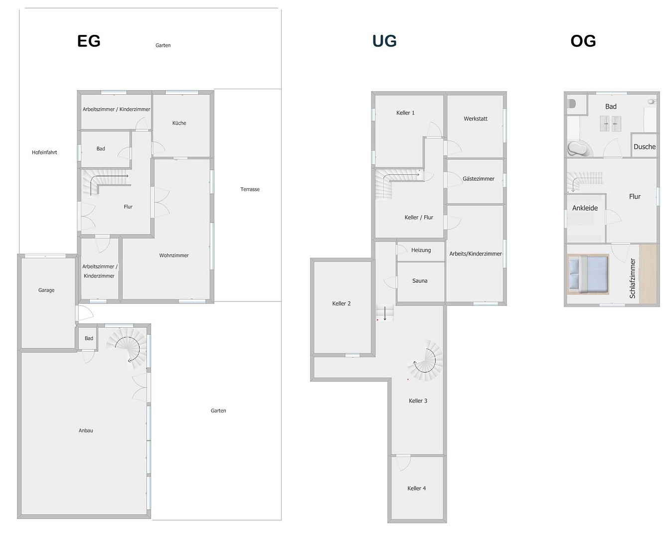 Modernes Einfamilienhaus mit Anbau, Kamin, Sauna & Sonnenterrasse - 260m² Wohnflächenpotenzial – REINHEIM(Spachbrücken) – Vorschaubild 18