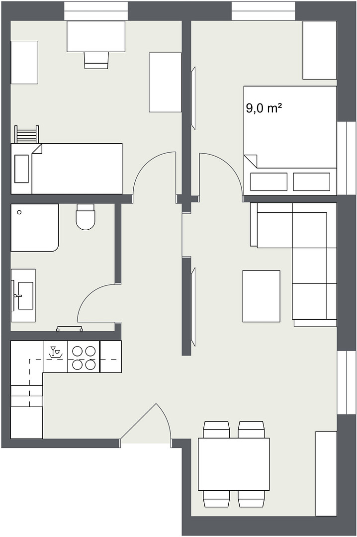 Moderne 3 - Zimmer Neubauwohnung im Grünen – Berlin(Altglienicke) – Vorschaubild 14
