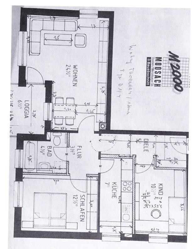 Möblierte 3-Zimmer-Wohnung mit Balkon und TG-Stellplatz in München-Moosach (provisionsfrei) – Thorner Straße 4, 80993 München(Moosach) – Vorschaubild 8