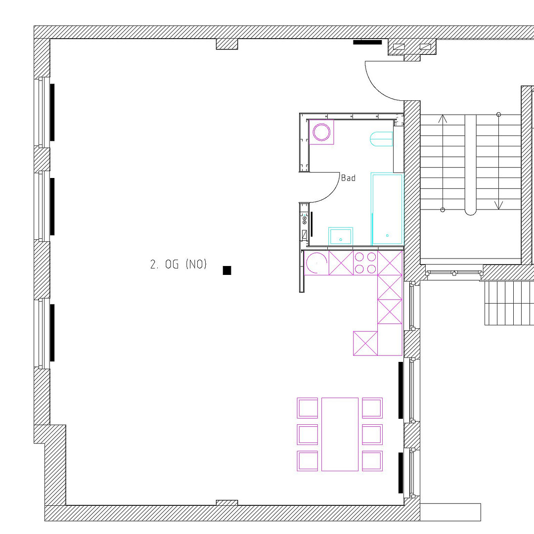 Große, geräumige 1-Zimmer-Loft am Kronenplatz – Karlsruhe(Innenstadt-Ost) – Vorschaubild 13