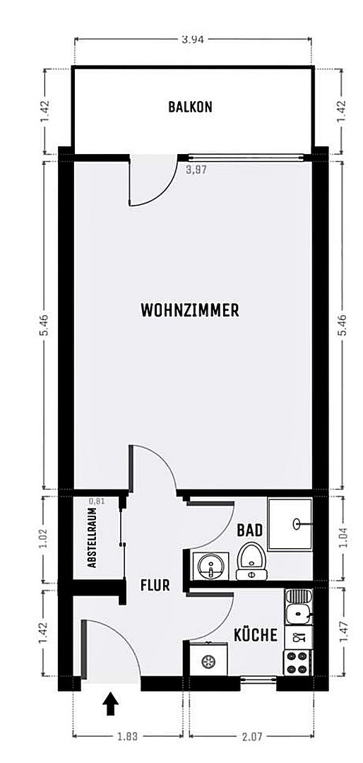 Charmante 1-Zimmer-Wohnung mit Balkon in Zentraler Lage HANSAVIRTEL – Flensburger Straße 21, 10557 Berlin(Hansaviertel) – Vorschaubild 18