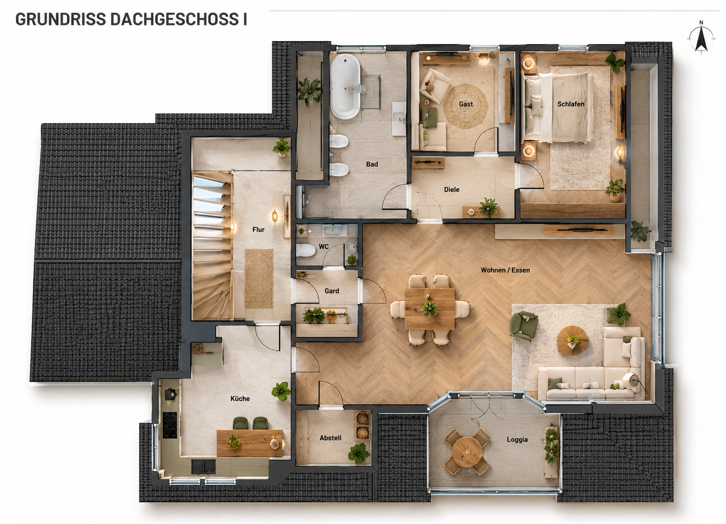 Exklusive Maisonette-Wohnung mit Villencharakter in Bestlage am Wasserturm – 74080 Heilbronn(Böckingen) – Vorschaubild 26