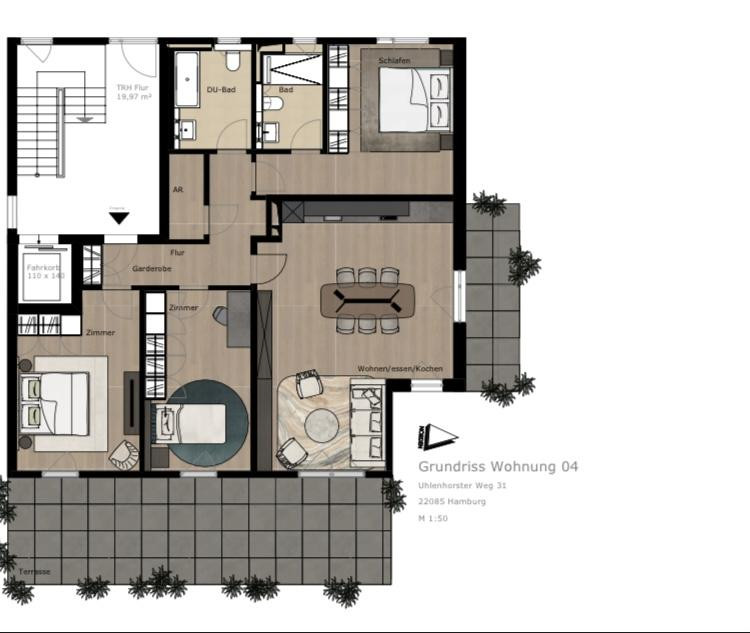 Wunderschöne Familienwohnung mit eigenem Garten - Nahe der Alster – Uhlenhorster Weg 31B, 22085 Hamburg(Uhlenhorst) – Vorschaubild 14