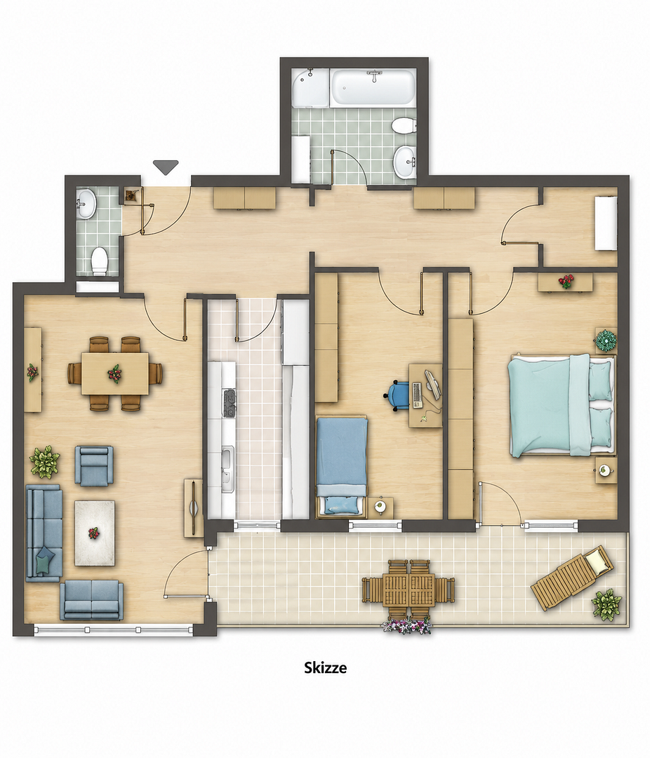 Barrierefreie 3-Zimmer-Wohnung in attraktiver Lage – Mutterstadt – Vorschaubild 4