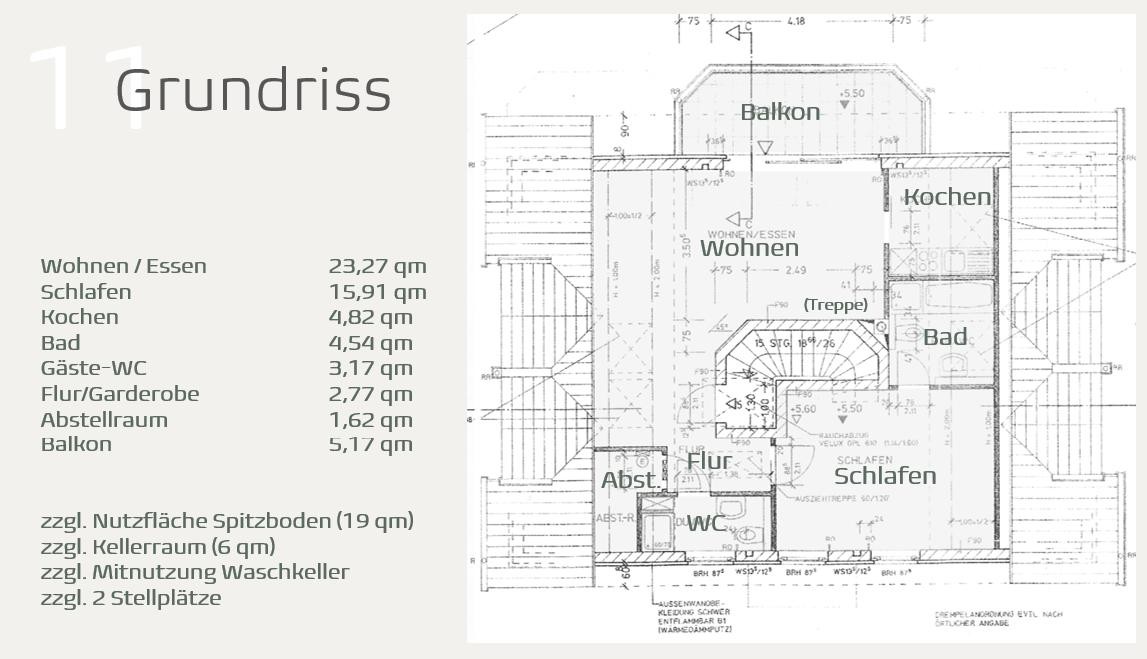 Helle Maisonette mit ausgebautem Spitzboden und 2 Stellplätzen – Haan – Vorschaubild 12