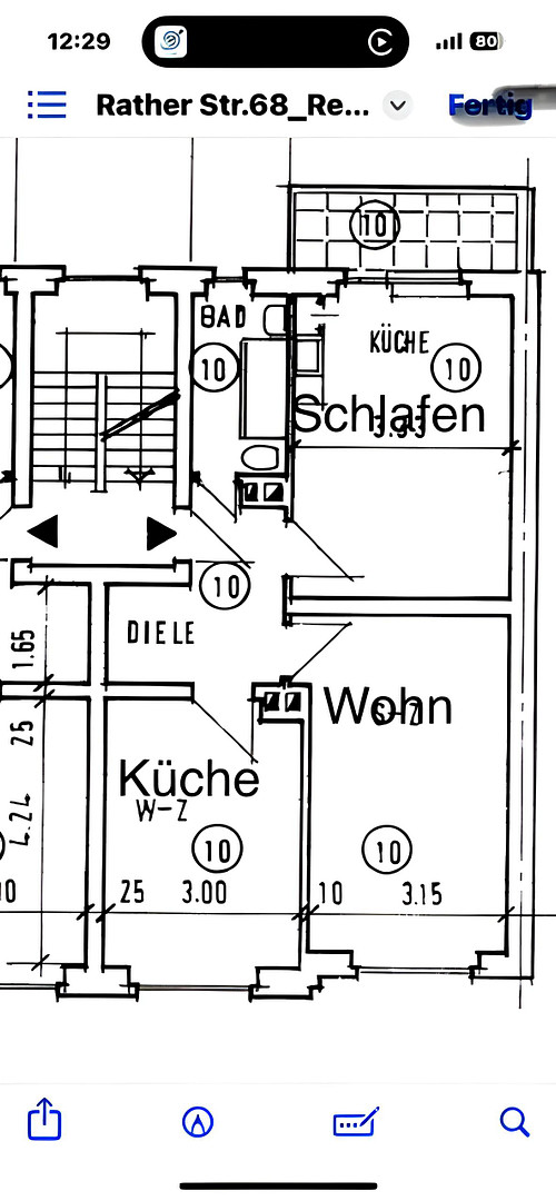 D-Derendorf // Sanierte 2 Zimmer Wohnung mit EBK & Balkon! – Rather Str. 68, 40476 Düsseldorf(Derendorf) – Vorschaubild 14