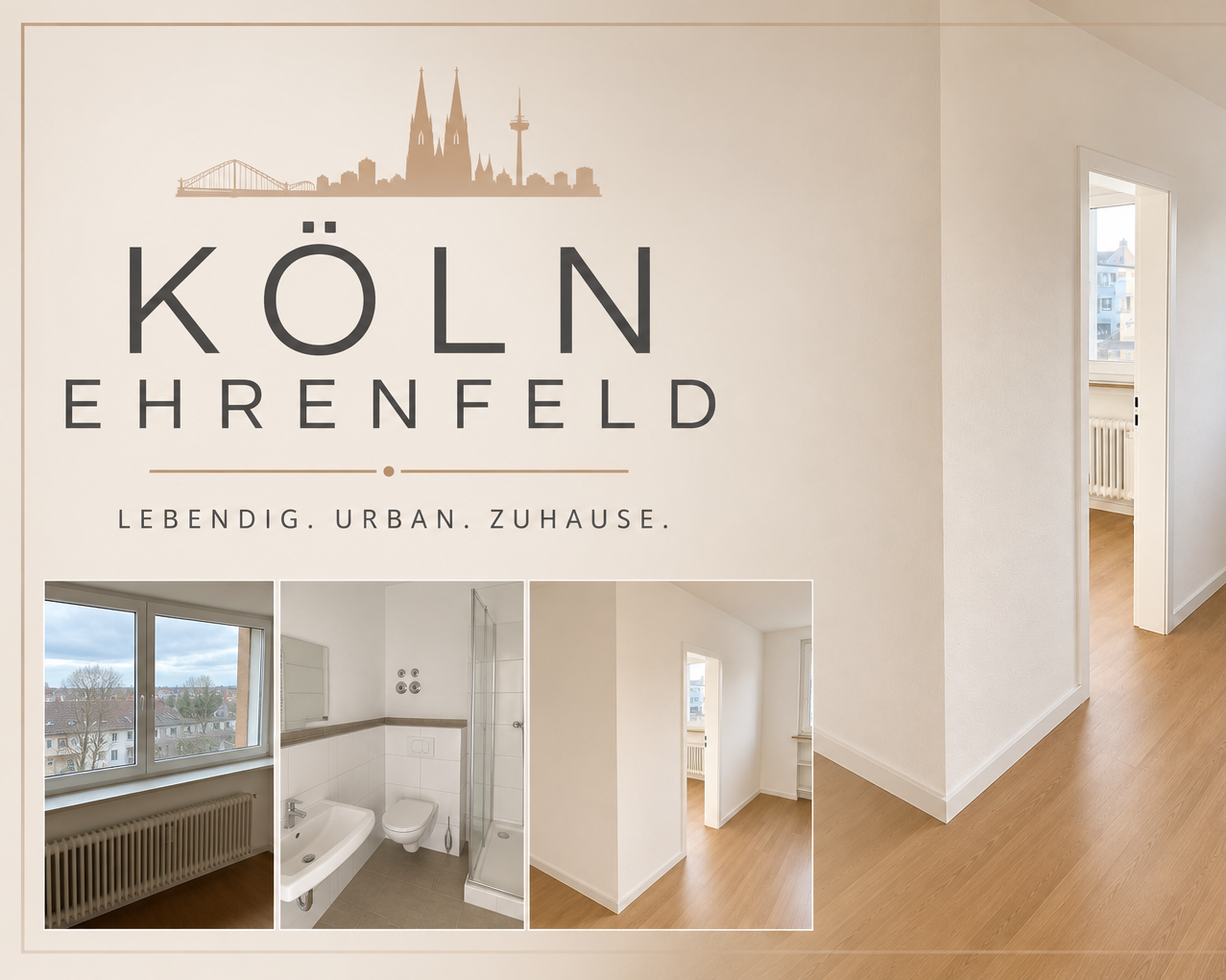 Kapitalanlage mit Zukunft – Moderne Eigentumswohnung in gefragter Lage von Köln-Ehrenfeld