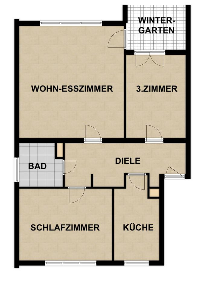 Helle, gepflegte 3-Zimmer-Wohnung in ruhiger Lage im ENERGETISCH SANIERTEN Mehrfamilienhaus – Rodgau(Weiskirchen) – Vorschaubild 11