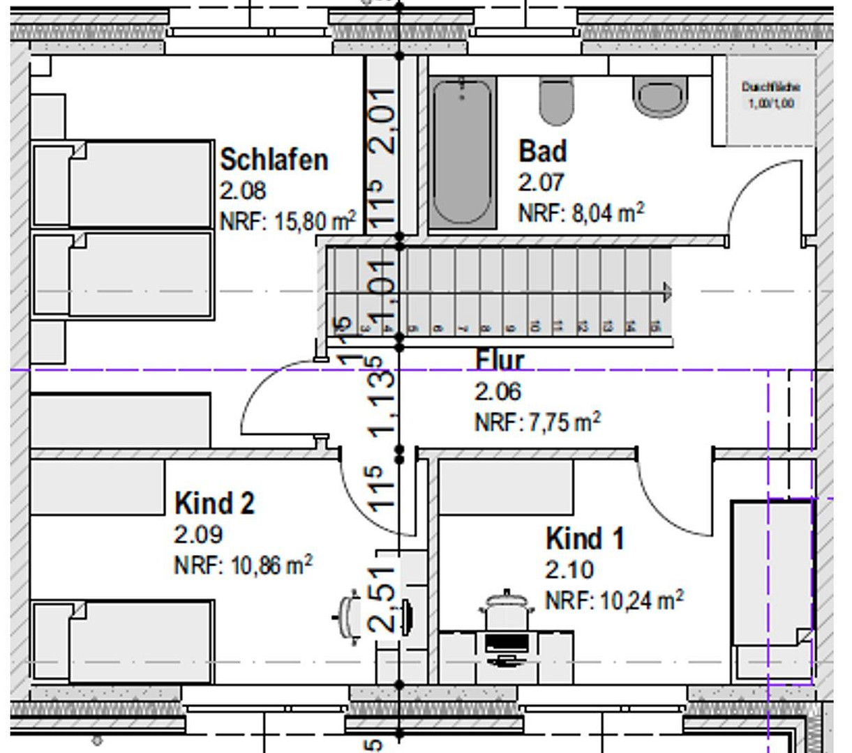 Neubau-Erstbezug: 5,5 Zimmer Reihenhaus, 120 m², Garten, Terrasse, Wallbox in Neumünster-Gadeland – Segeberger Str. 59, 24539 Neumünster – Vorschaubild 11
