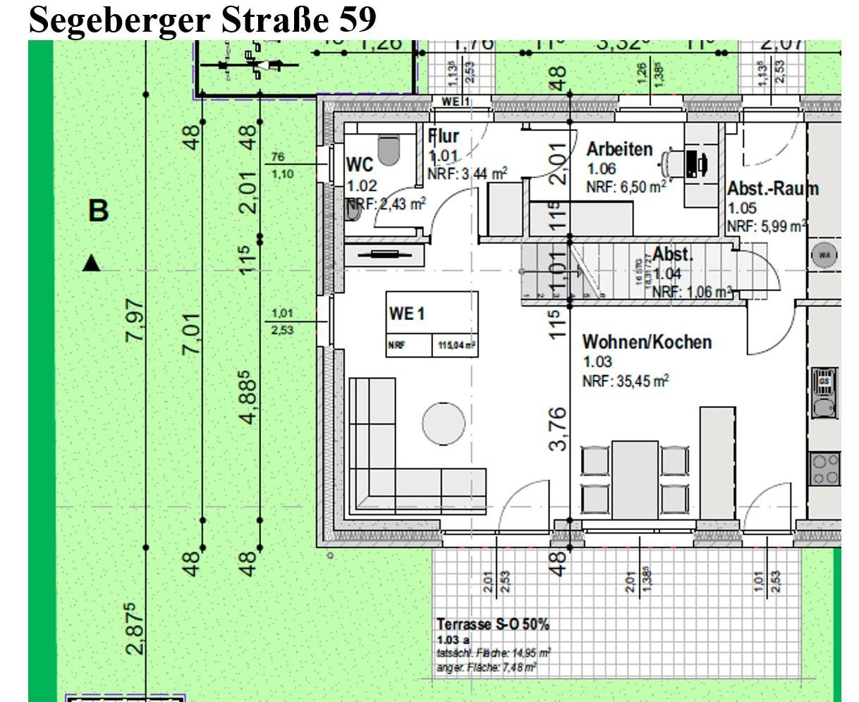 Neubau-Erstbezug: 5 Zimmer Reihenhaus, 110 m², Garten, Terrasse, Wallbox in Neumünster-Gadeland – Segeberger Str. 59, 24539 Neumünster – Vorschaubild 6