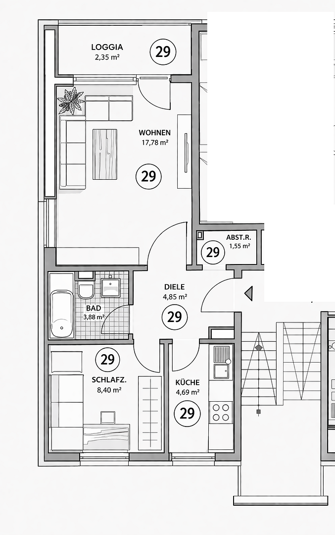 Einzugsbereit und Provisionsfrei * Sonnendurchflutete 2-Zi.-Whg. Stellplatz / sonnig. Balkon – Frank-Wedekind-Straße, 65201 Wiesbaden – Vorschaubild 17