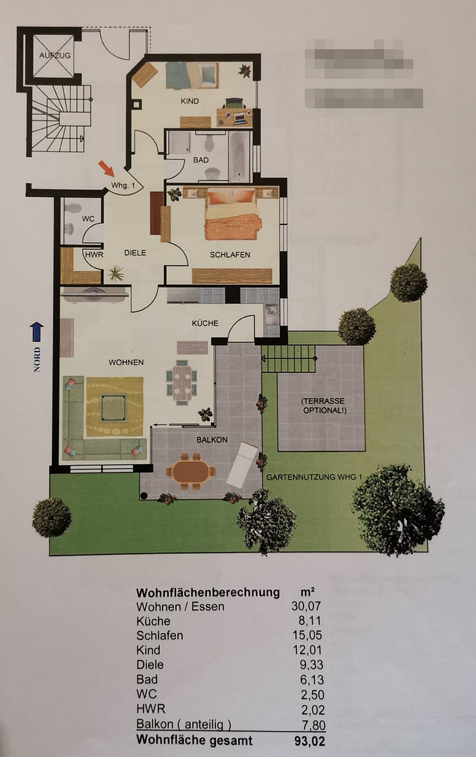 Moderne 3,5-Zimmer-Wohnung mit Balkon & Garten in Backnang-Maubach – Backnang(Maubach) – Vorschaubild 13