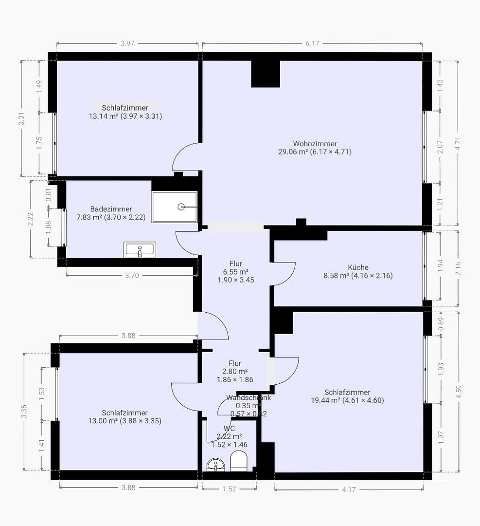 Stilvolle 4-Zimmer-Wohnung in ruhiger, zentraler Lage von Viersen - bezugsfertig & provisionsfrei – Viersen – Vorschaubild 22