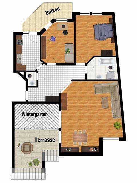 Penthouse-Wohnen in Köln-Wahn – 110 m² | Dachterrasse | Wintergarten | Balkon | TG – Frankfurter Str.214, 51147 Köln(Wahn) – Vorschaubild 15