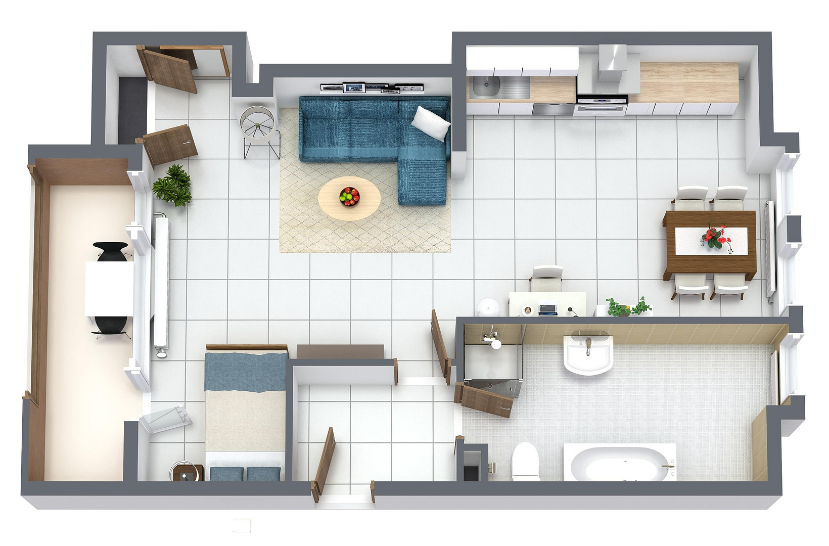 Tolle 1,5 Zimmer Wohnung mit sonniger Loggia,guter Raumaufteilung und eigenem Stellplatz – Dortmund(Eving) – Vorschaubild 15