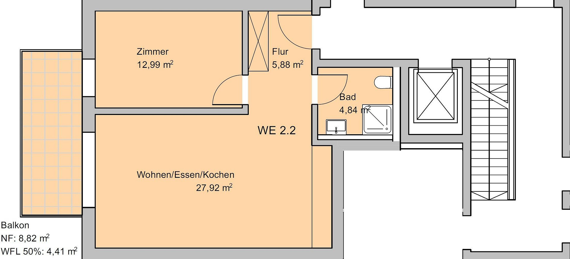 Erstbezug: 2-Zimmer-Wohnung in Baugruppe in Toplage in Lüneburg (provisionsfrei) – Marga-Jess-Straße 30, 21337 Lüneburg – Vorschaubild 12