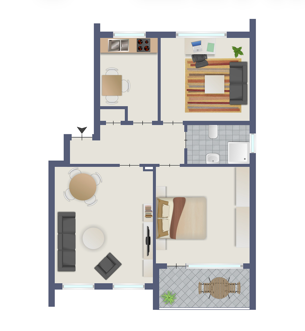 Erstbezug nach Sanierung | Stilvolle 3-Zimmer-Endetagenwohnung mit Loggia in Hamburg-Sasel – Schönsberg 37, 22395 Hamburg(Sasel) – Vorschaubild 12