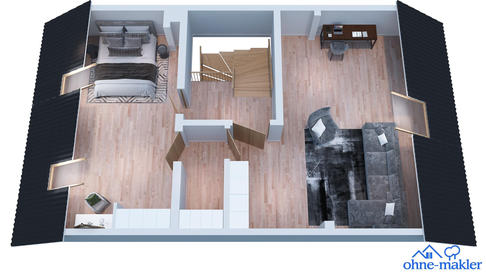 Modernisiertes Reihenmittelhaus mit Garten, Balkon und Keller in München-Perlach – Wilhelm-Hoegner-Straße 42, 81377 München(Hadern) – Vorschaubild 17