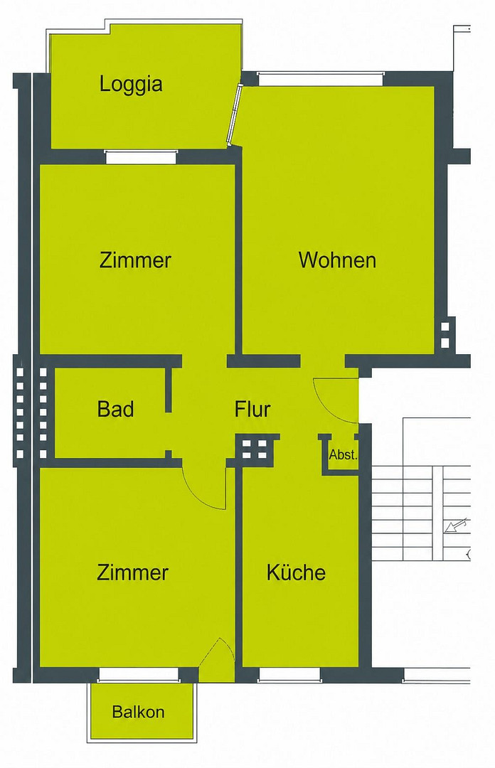 3 Zimmer in Hannover-Mittelfeld – Röblingweg 4, 30519 Hannover(Mittelfeld) – Vorschaubild 10