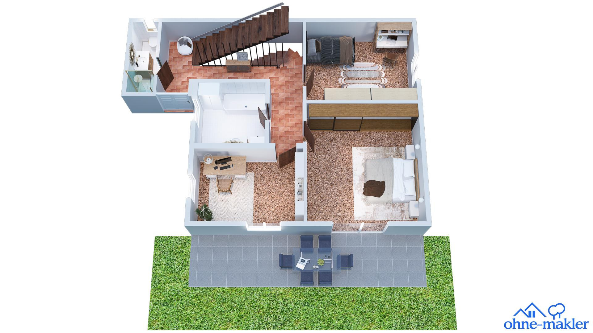 Einzigartiges Einfamilienhaus im Blankeneser Treppenviertel mit Elbblick und Garten – 22587 Hamburg(Blankenese) – Vorschaubild 19