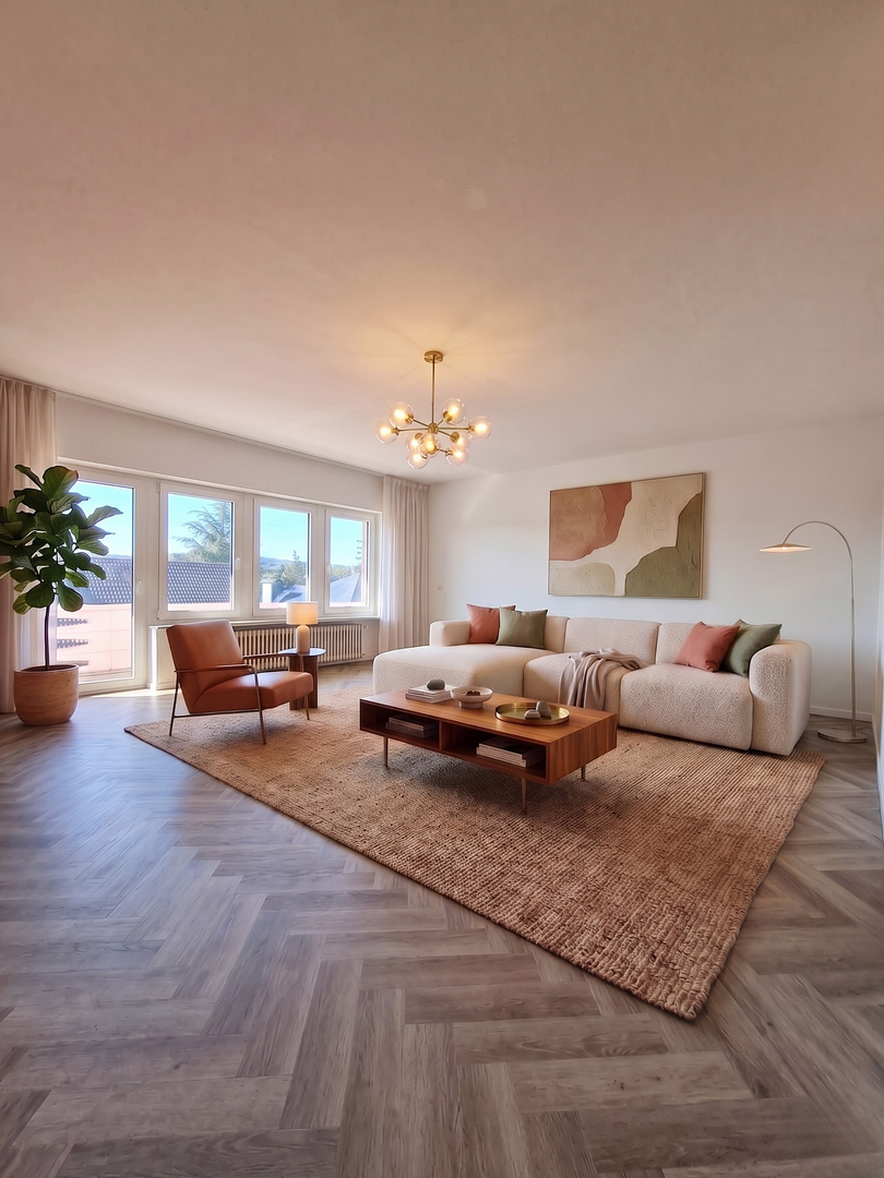 Helle 3-Zimmer-Wohnung mit atemberaubendem Ausblick und Gestaltungsfreiraum