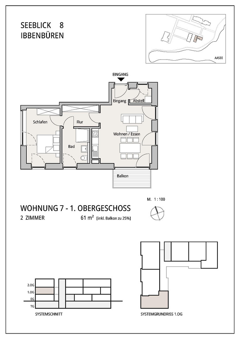 Neubau-Wohnung am Aasee – Ibbenbüren – Vorschaubild 4