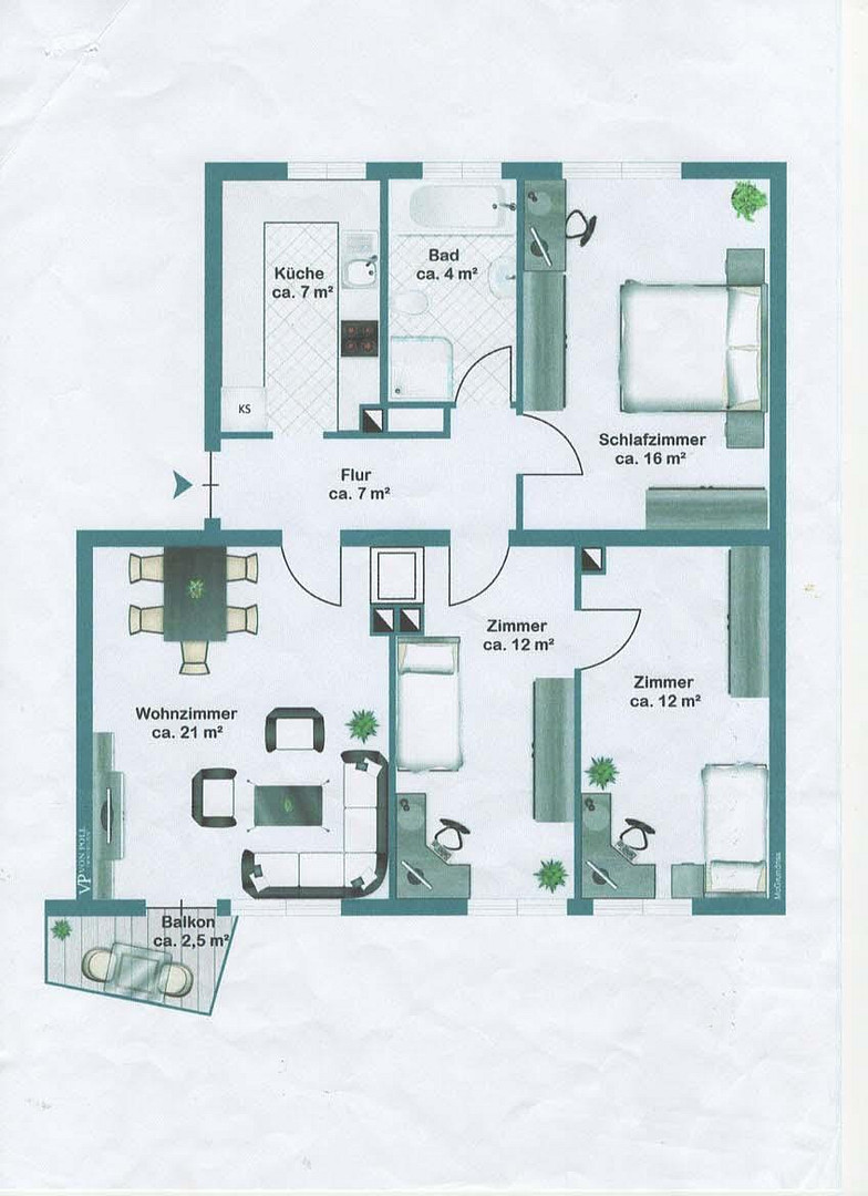 4 Zimmer Wohnung-Frankfurt am Main/Eschersheim – Dehnhardtstr., 60433 Frankfurt am Main(Eschersheim) – Vorschaubild 19