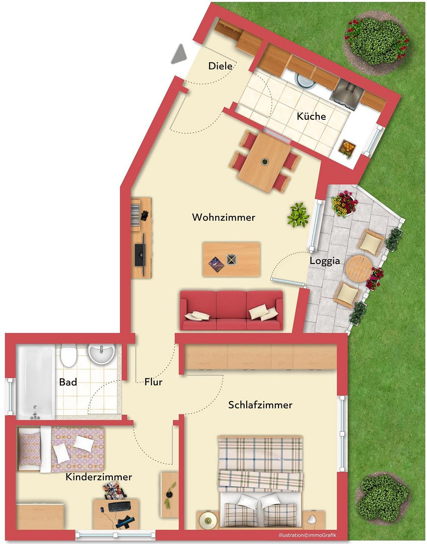 Seltene Gelegenheit gepflegte Wohnung in ruhiger Lage, citynah Top Kapitalanlage mit Potenzial – Oberhausen(Alt-Oberhausen) – Vorschaubild 21
