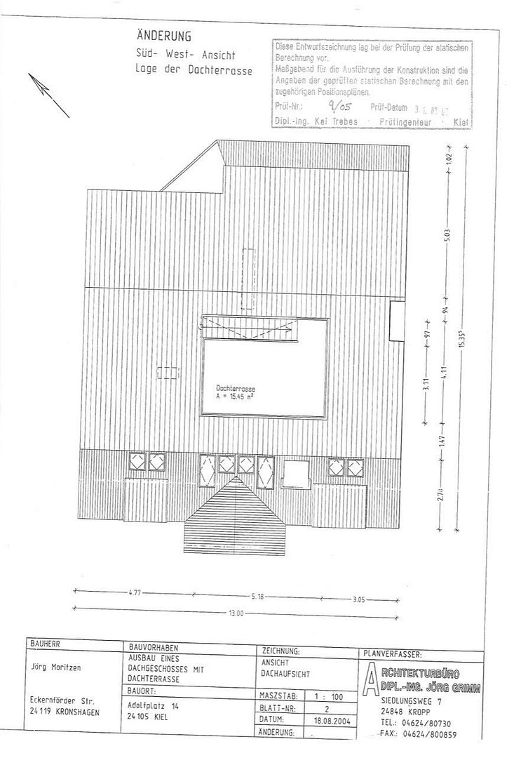 Altbau-Dachgeschosswohnung mit privater Dachterrasse am Adolfplatz — 127m², provisionsfrei – Adolfplatz 14, 24105 Kiel(Blücherplatz) – Vorschaubild 18