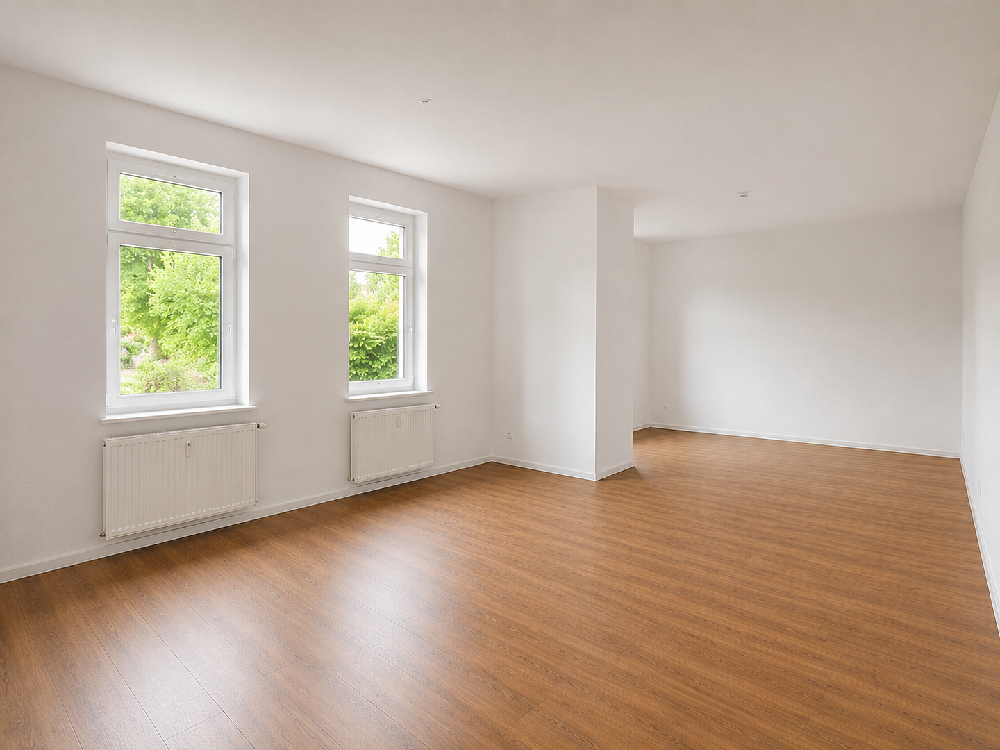 Großzügig sanierte 2 Zimmer Wohnung mit großer Wohnküche und Gartenblick – Bebelstraße 228, 46049 Oberhausen(Alstaden) – Vorschaubild 3
