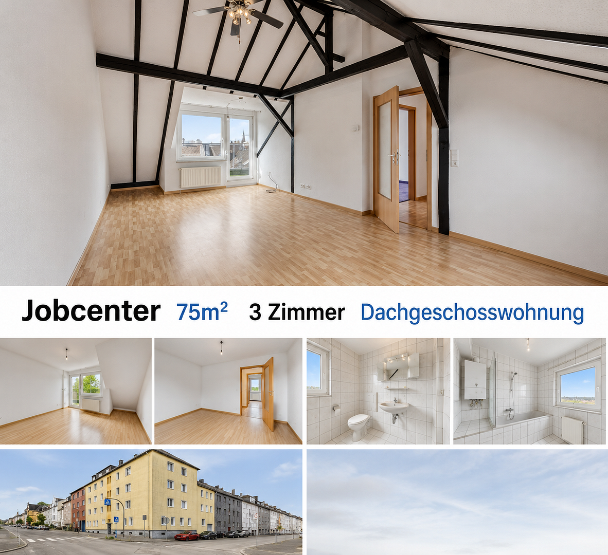 Jobcenter – جوب سنتر – Джобцентер – deine neue Wohnung ist fertig!
