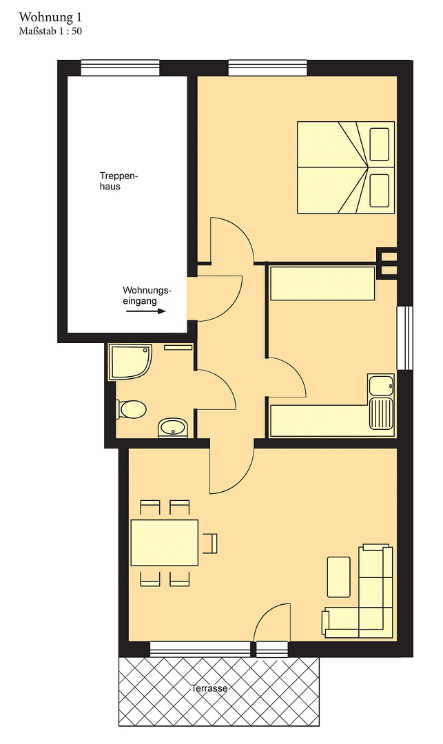 Luxuriöse Zwei-Zimmer-Wohnung mit Stadtgarten am Tilsiter Platz in Kiel-Ellerbek/Wellingdorf – Kiel(Wellingdorf) – Vorschaubild 16