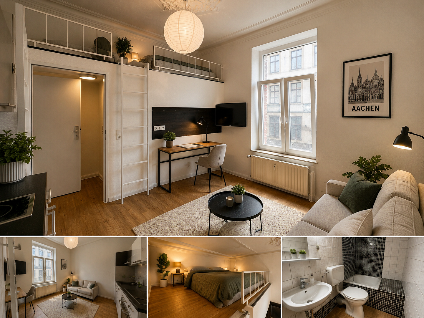 Charmantes Altbau-Loft mit Schlafempore im beliebten Frankenberger Viertel – Bismarckstrasse 201, 52066 Aachen – Vorschaubild 7