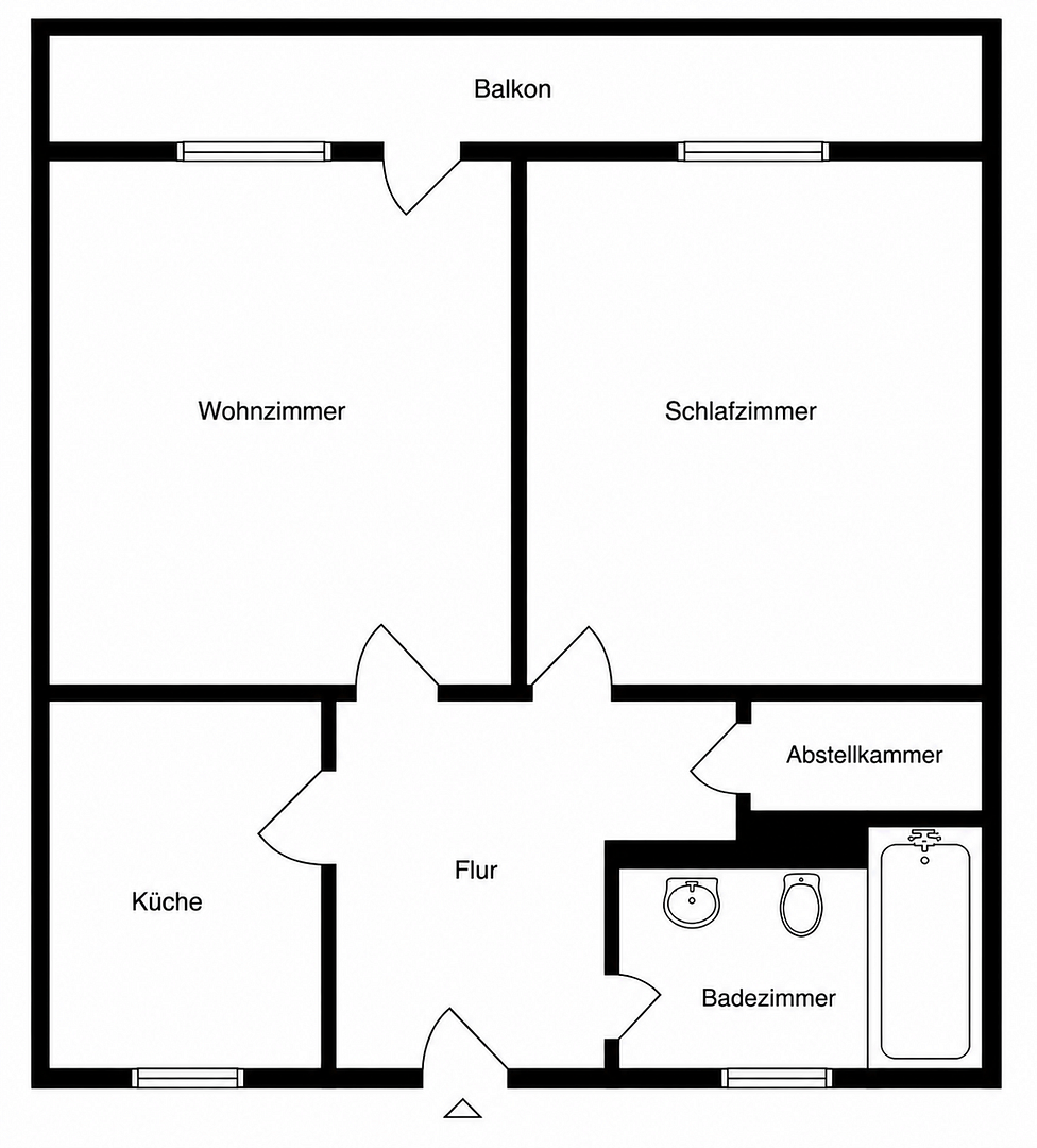 Ruhig wohnen mit Aussicht – 2-Zimmer-Wohnung im 6. OG mit Aufzug – Mettmann – Vorschaubild 9