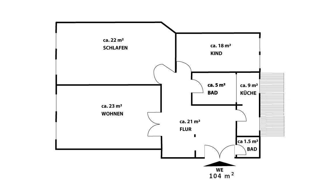 Provisionsfrei von privat: Großzügige 3-R-Wohnung mit Balkon in Leipzig – ab 01.07. frei! – Lortzingstraße 8, 4105 Leipzig(Zentrum) – Vorschaubild 11