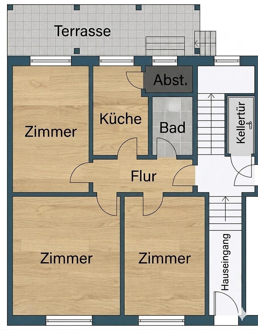 Stilvoll modernisierte Stadt-Oase mit Terrassenzugang, Gartenmitbenutzung und Klimaanlage – Kniebisstraße 10, 70188 Stuttgart(Ost) – Vorschaubild 19