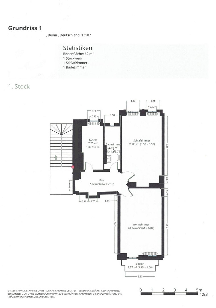 Stilvoll modernisierte Altbauwohnung mit Balkon im beliebten Florakiez – 13187 Berlin(Pankow) – Vorschaubild 19