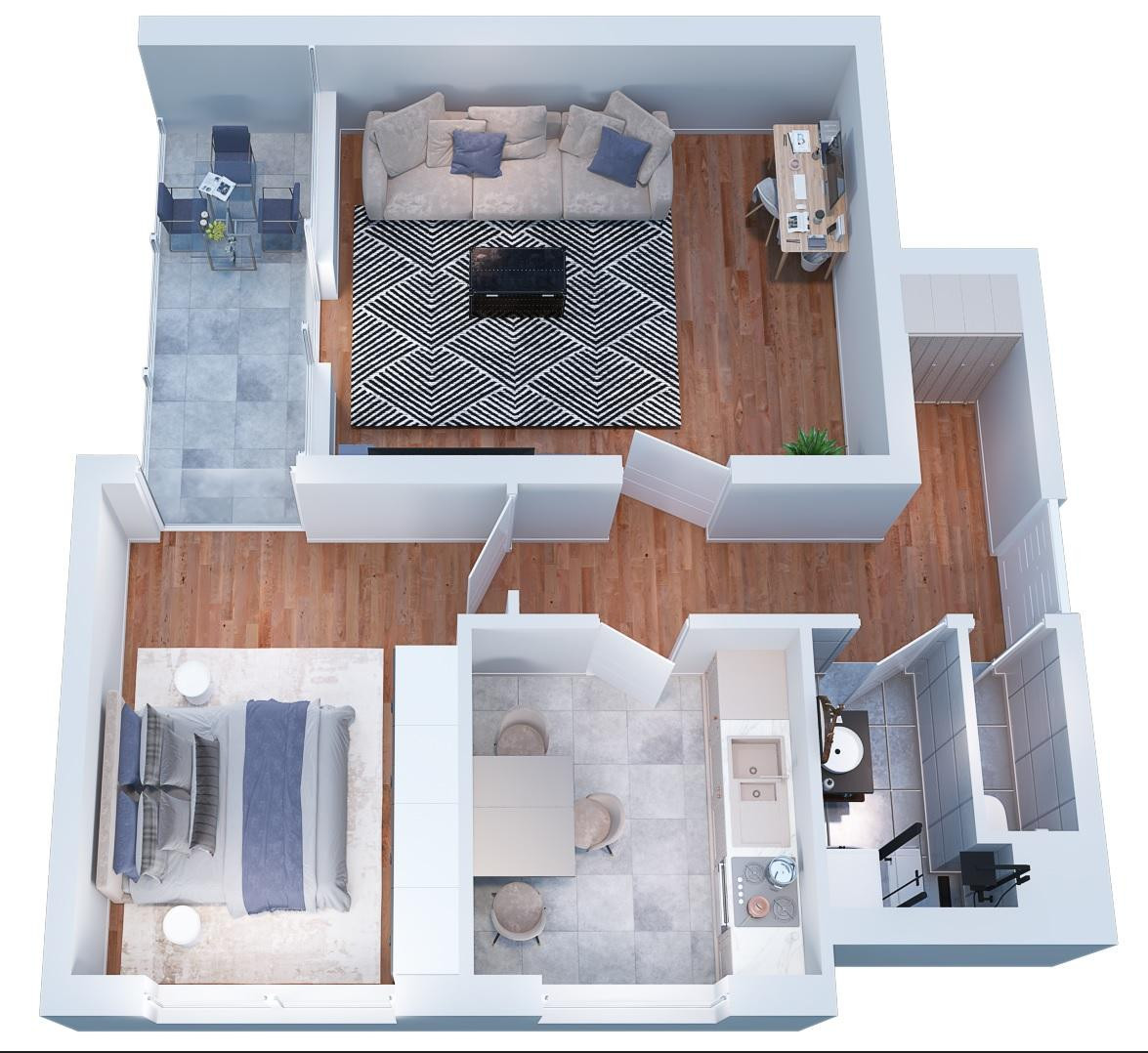 Top-Lage & Weitblick am Fennsee: Helle, bezugsfreie 2-Zimmer-Wohnung. Für Selbstnutzer oder Anleger – Ermslebener Weg 4, 10713 Berlin(Wilmersdorf) – Vorschaubild 24