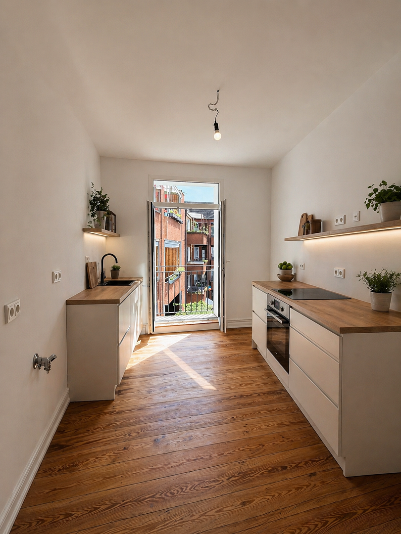 Charmante 2-Zimmer-Wohnung mit Altbauflair – kernsaniert & sofort verfügbar – Julius-Ertel-Straße 18, 21107 Hamburg(Wilhelmsburg) – Vorschaubild 4
